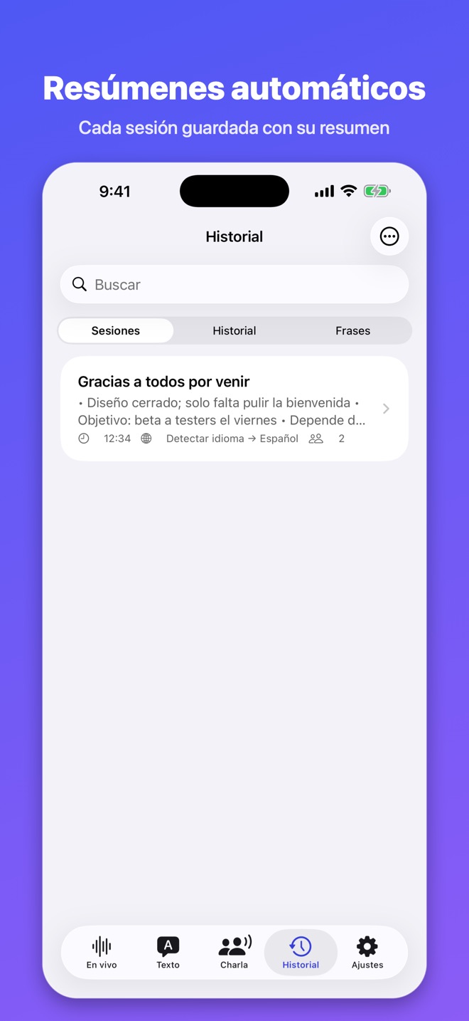Lingua Live: Traduce y resume