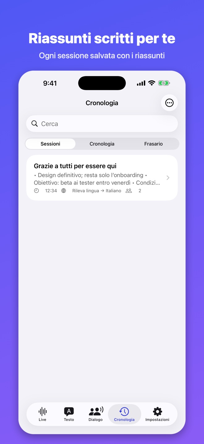 Lingua Live: Traduci, riassumi