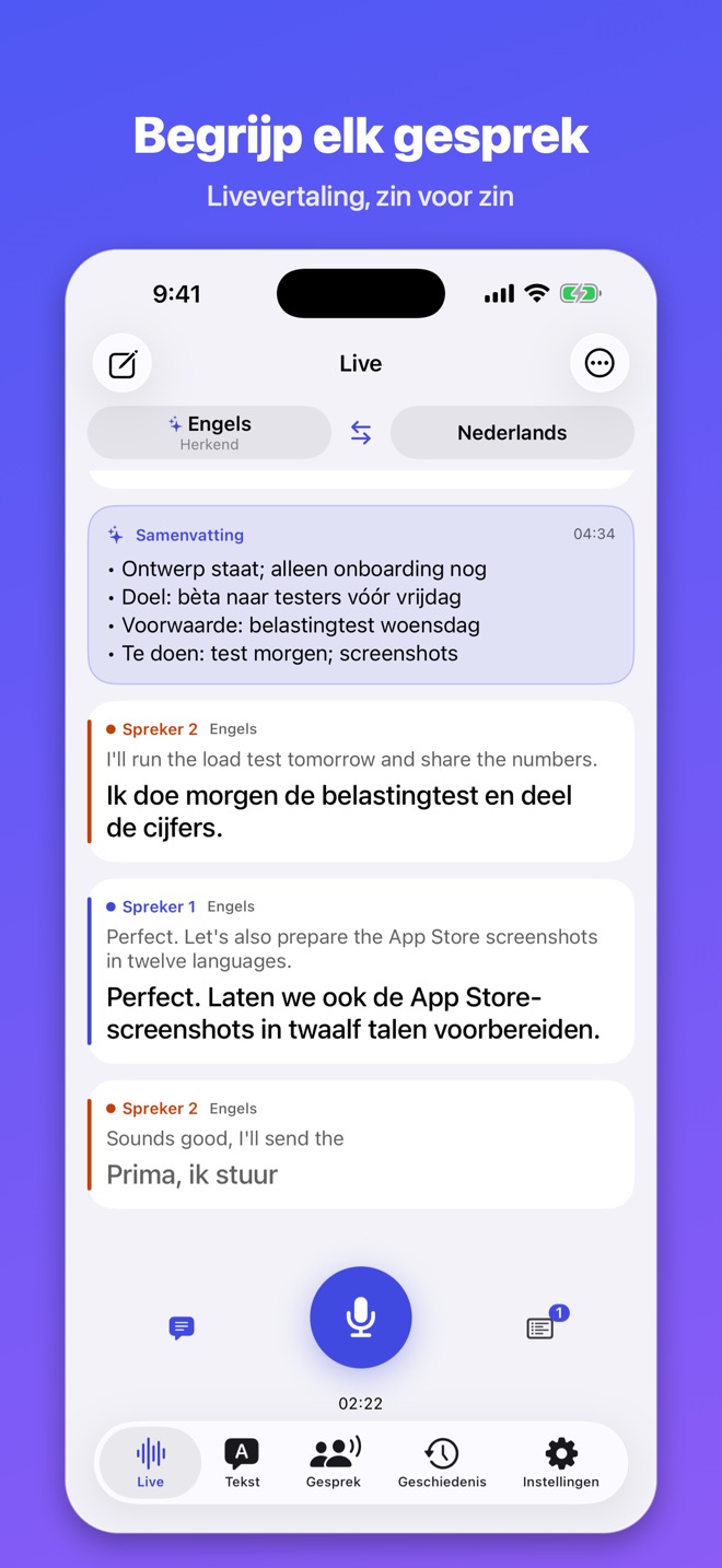 Lingua Live: Vertalen & Recap